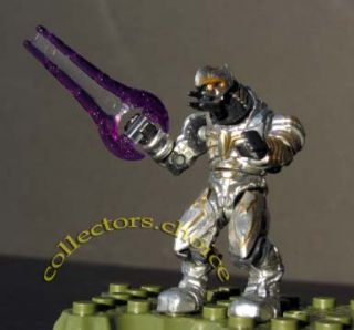 Halo Mega Bloks Silver Covenant Arbiter w Purple Energy Sword from 