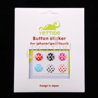   Button Sticker for Apple iPhone 4S 4G 3GS iPad 2 iPod Touch