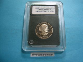 1980 s Proof Susan B Anthony $1 Coin Sharp RARE