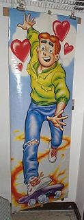 1987 RARE Archie Andrews 76 x26 TV Cartoon Funnies Comic Book Door 