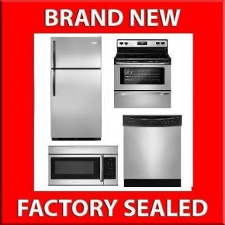   Stainless Steel Kitchen Appliances Package 3 Electric Range