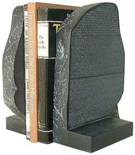 Rosetta Stone Bookends Ancient Egypt Decorative Replica