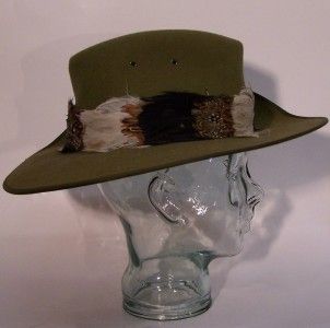 Vintage Australian Military Forces Slouch Hat Bardsley Felt 7 1 8 