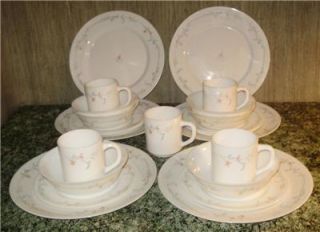 Vtg Arcopal France Dishes Service for 6 23 Pieces VNC
