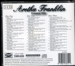 Aretha Franklin Greatest Hits 3 CD Set Brand New SEALED