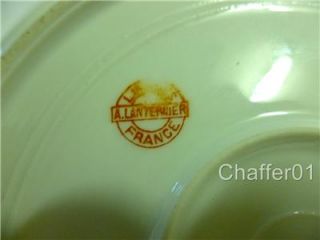 Lanternier Co Limoges France Hand Painted Dish C1890
