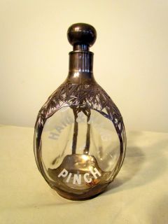 antique chinese silver overlay decanter bottle haig haig pinch