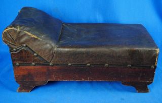 Antique Salesman Sample ? Furniture Fainting Couch Chase Lounge 1890s 