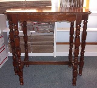 Antique Wood Console Table Hall Accent Sofa