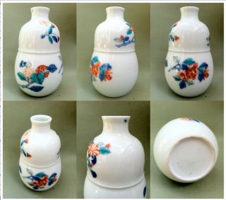  Flower Arrangement Antique Kakiemon Porcelain Floral Vase Arita