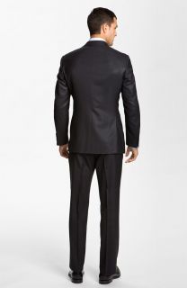 Armani COLLEZIONI Giorgio Trim Fit Dark Blue Wool Suit Size 44L $ 