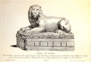 zanetti s greek statues 1743 lion of marble