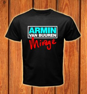 Dj Armin Van Buuren Mirage Logos Men Black T shirt size S 2XL