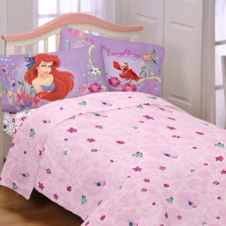   LITTLE MERMAID TWIN SHEET SET   Princess Ariel Dance Sheets Bedding