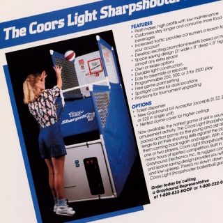 Coors Light Sharpshooter Arcade Basketball Game