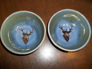 Irish Porcelain Wade Co Armagh Elk Mug and Bowls RARE