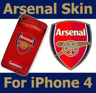 New Officiall Licenced Arsenal Skin Case for Apple iPhone 4 4S