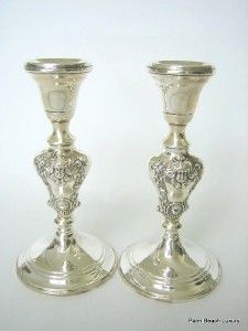 Arrowsmith RARE Sterling Silver 925 Candlesticks Weighted Stunning 