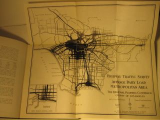 1937 Report on Highway Traffic Safety w Folding Maps