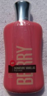 Bath And Body Works Berry Signature Vanillas Vanilla Lotion New