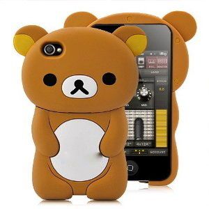 iPod Touch 4 8g 16g 32G 4th Generation Gel Skin Case Cover Brown Bear 