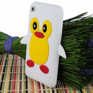   Penguin Silicone Soft Case Skin for Apple iPod Touch 4G 4th Gen w/Film