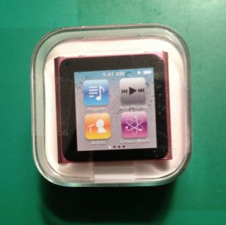 Apple iPod Nano 6th Generation Pink 8 GB Brand New