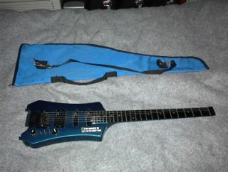 blake headless guitar with steinberger tremolo