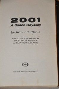 1st 1st Edition 2001 A Space Odyssey Arthur Clarke not Bookclub