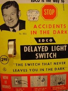Vintage Arthur Godfrey Bakelite Delayed Electrical Light Switch 