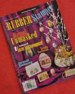 The Rubber Stamper Magazine March April 1997 Masking Easter Eggs Sandy 