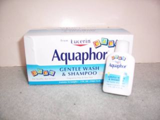 New Box of 16 5 oz Eucerin Baby Aquaphor Gentle Wash Shampoo Bottles 