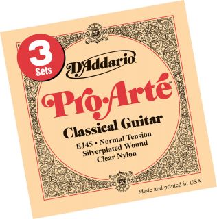 Addario EJ45 3D 3PAC Pro Arte Normal Tension MSRP $39 95 Authorized 