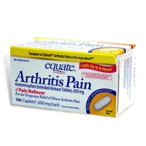 arthritis pain reliever extended release acetaminophen 650 mg 100 