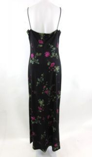 Arianna Rachel Kaye Black Floral Full Length Dress 12