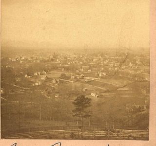C1880s Stereoview SV Panorama Asheville Nat w Taylor