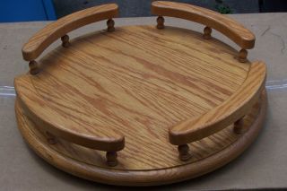 Vintage Wooden Lazy Susan Three Mountainerrs Asheville