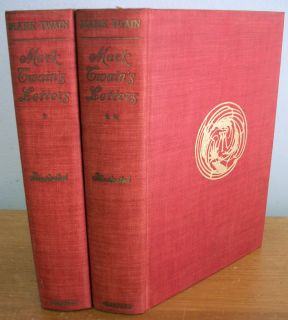 Mark Twains Letters Ed by Albert Bigelow Paine in 2 Volumes 1917 