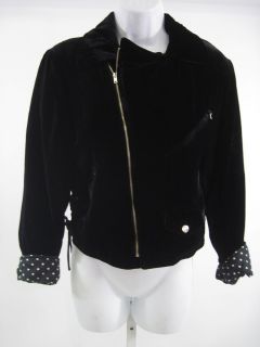 ARLEEN BOWMAN Black Velvet Blazer Jacket Sz S