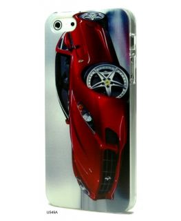 Cool Red Racing Car Artistic Plastic Cover Case Skin for iPhone 5 