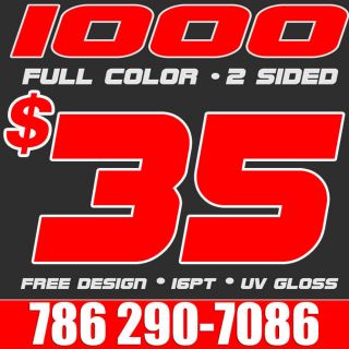   Full Color Business Cards Printing & Design UV FREE PERSONAL ARTWORK