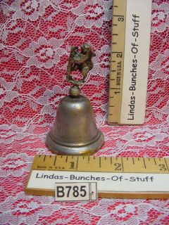 Koala or Squirrel Figurine Handle Vintage Tin Bell