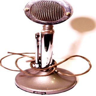 1930 VINTAGE MIC MICROPHONE DECO ASTATIC D 104 SILVER EAGLE AUDIO DJ 