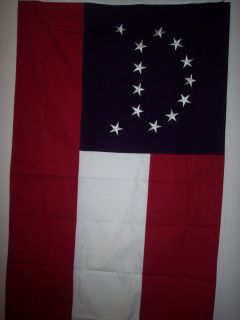 Lees Headquarters Confederate Civil War Flag Cotton