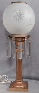 Antique Argand Astral Oil Lamp Cornelius Co Bronze Classic Ionic 