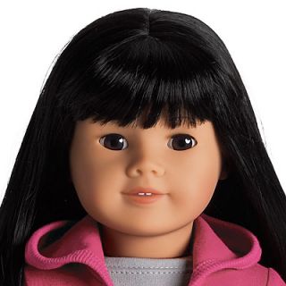 New American Girl 18 inch Asian Doll 4 Black Hair Brown Almond Eyes 