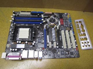 Asus A8N SLI Deluxe ATX 939 DDR Motherboard Tested Working With I O 