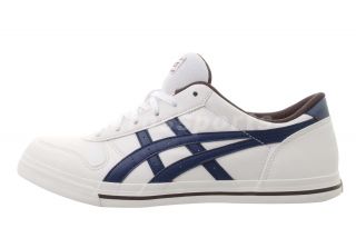Asics Aaron White Dark Blue Mens Womens Classic Casual Shoes H934Y0158 