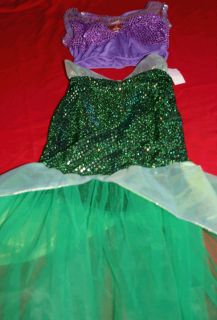   Mermaid Ariel Costume Girls Size 7 8 Disney Princess Ariel New