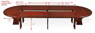 New 17 Feet All Wood Executive Conference Table Int C1